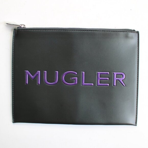 Mugler Perfume Black Purple Alien Extraintense Zipper Pouch Case - Picture 1 of 6